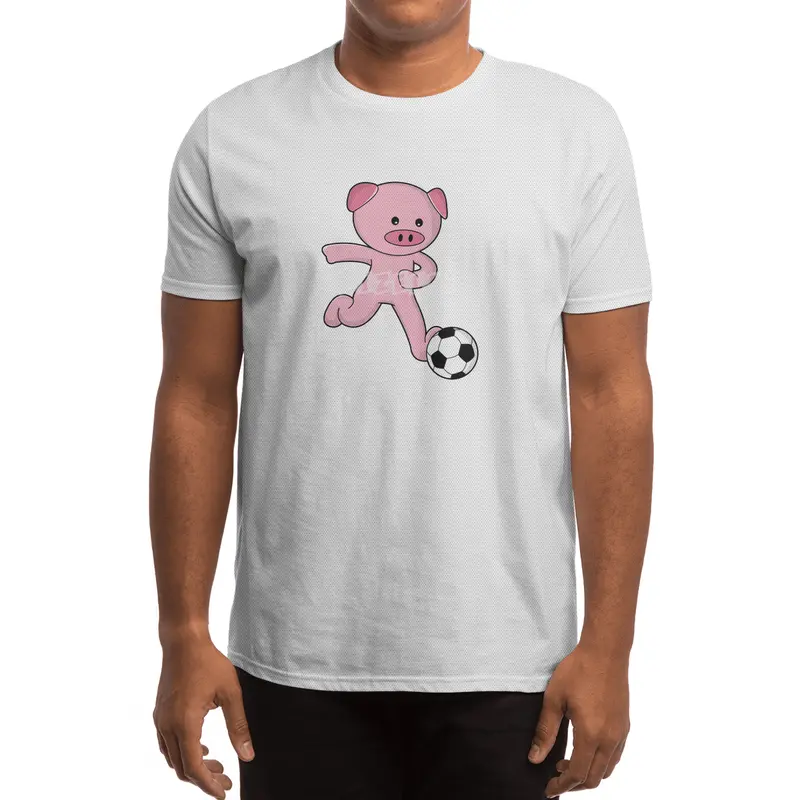 Pig as Soccer player with Soccer ball Spor T-Shirt