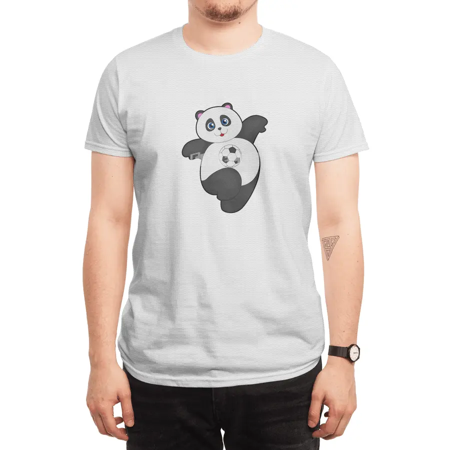 Panda at Soccer Sports Spor T-Shirt