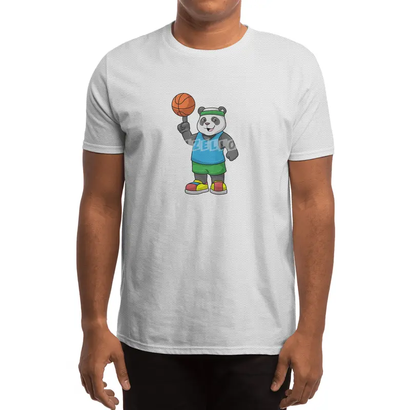 Panda at Sports with Basketball Spor T-Shirt