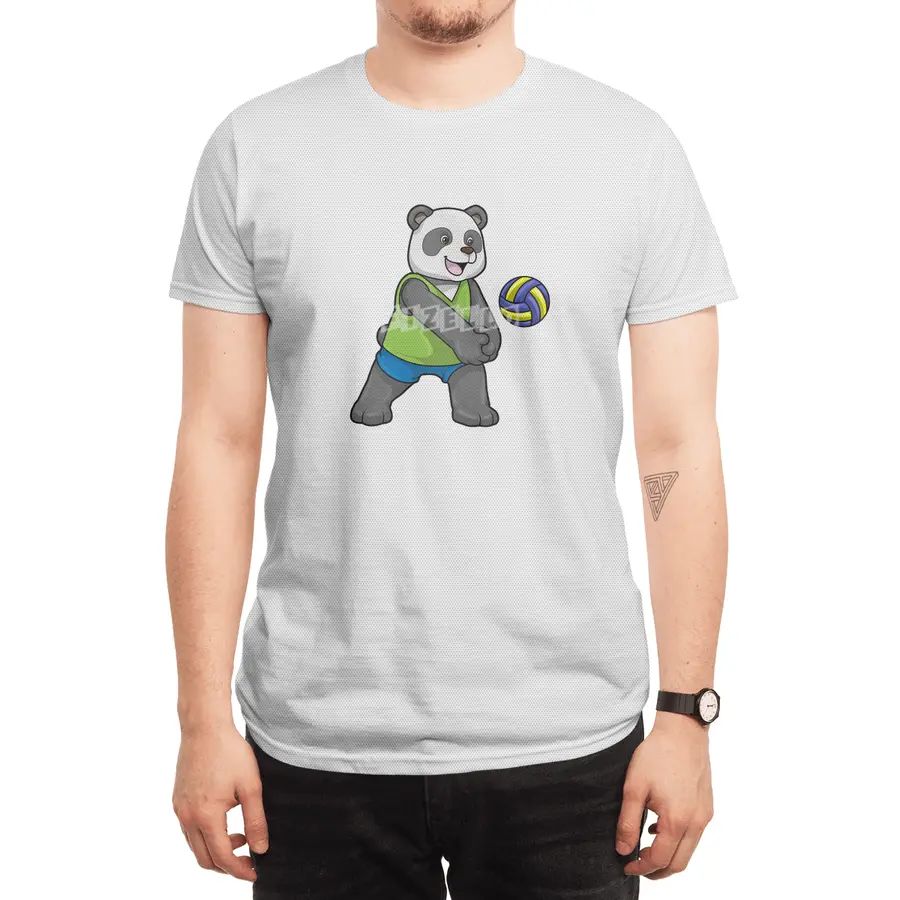 Panda at Sports with Volleyball Spor T-Shirt
