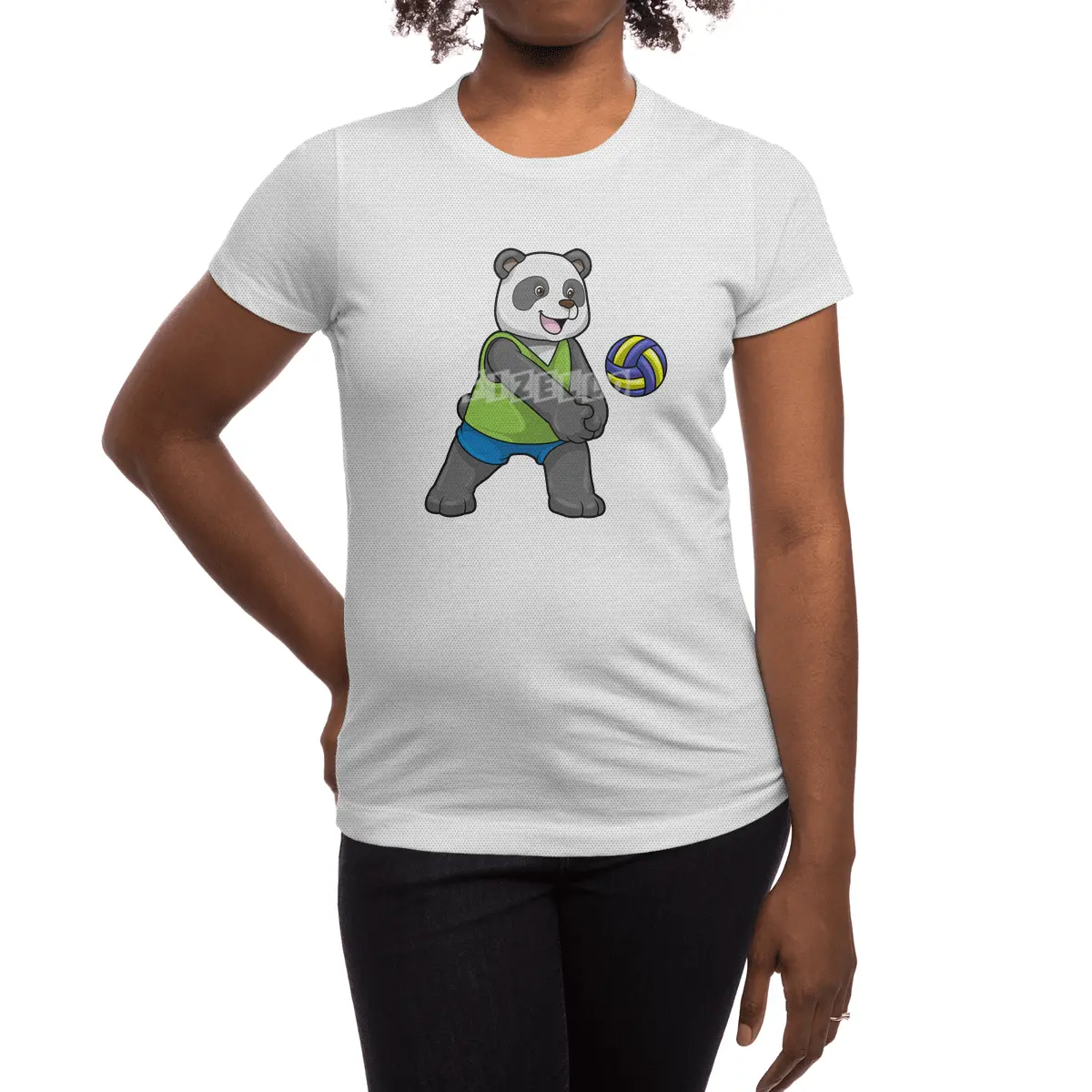 Panda at Sports with Volleyball Spor T-Shirt