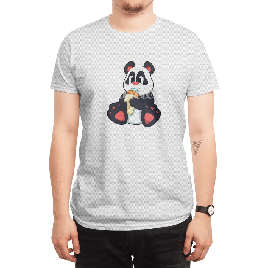 Panda with Baby bottle with Milk Spor T-Shirt