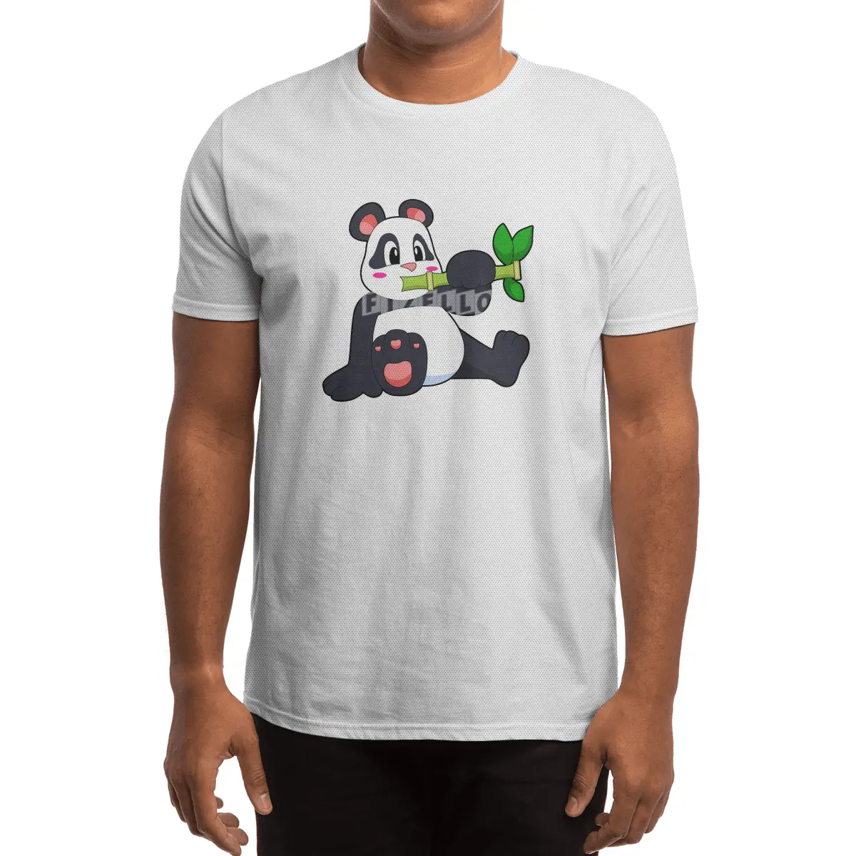 Panda with Bamboo Spor T-Shirt