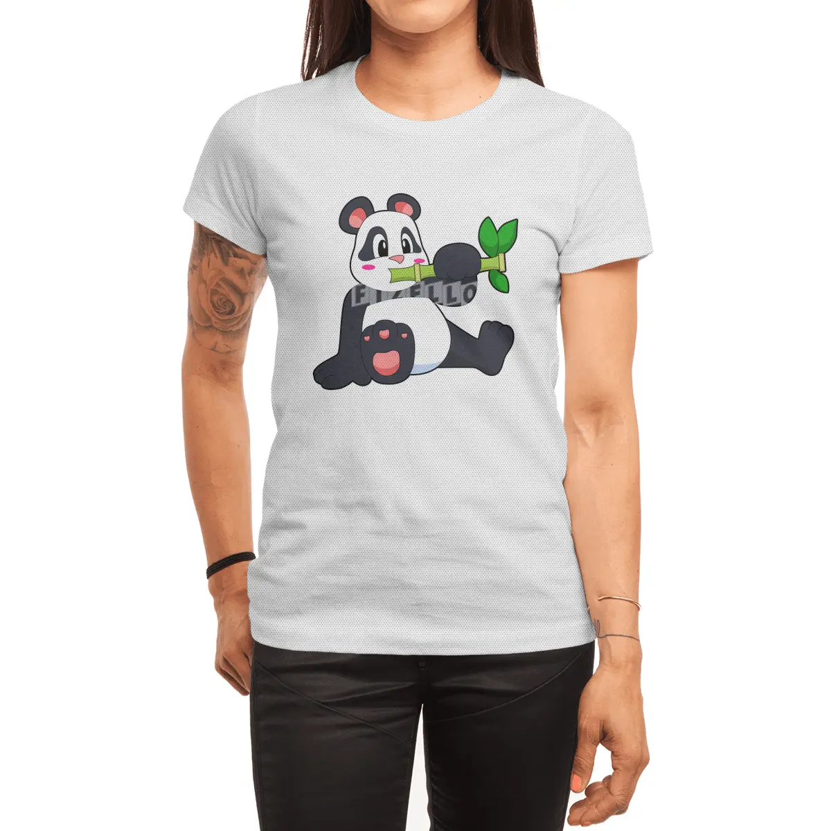 Panda with Bamboo Spor T-Shirt