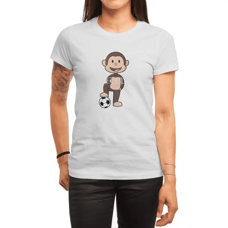 Monkey as Soccer player with Soccer ball Spor T-Shirt