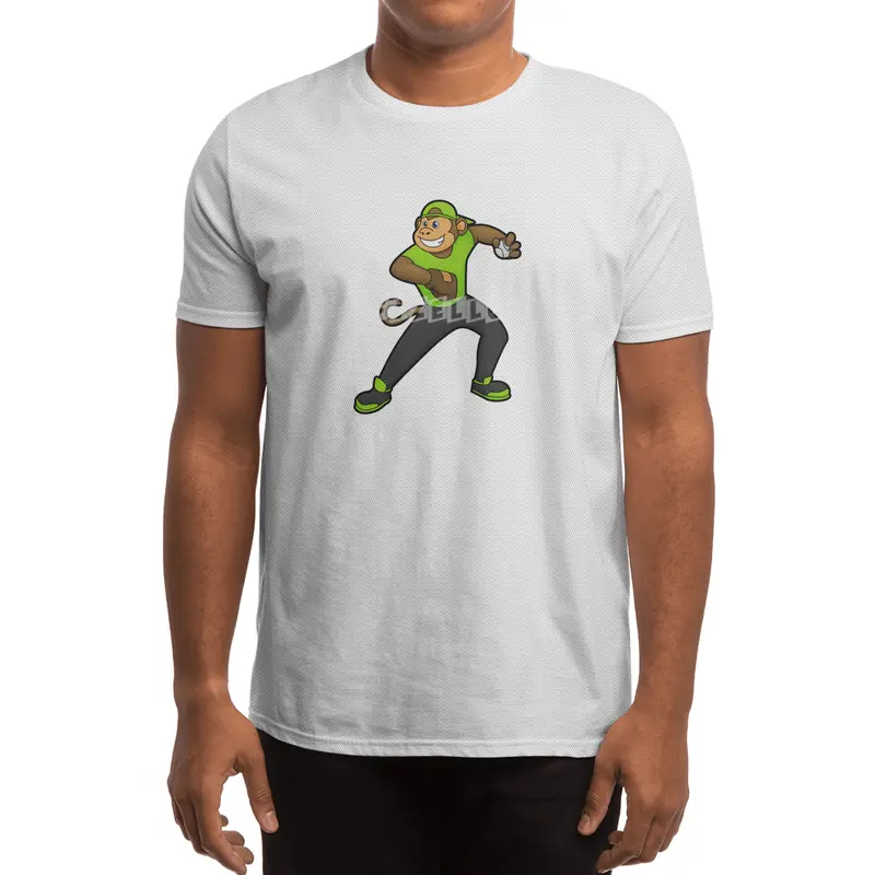 Monkey at Baseball with Baseball bat Spor T-Shirt