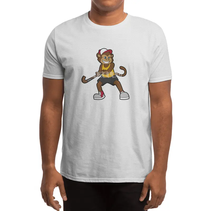 Monkey at Hockey with Hockey stick Spor T-Shirt