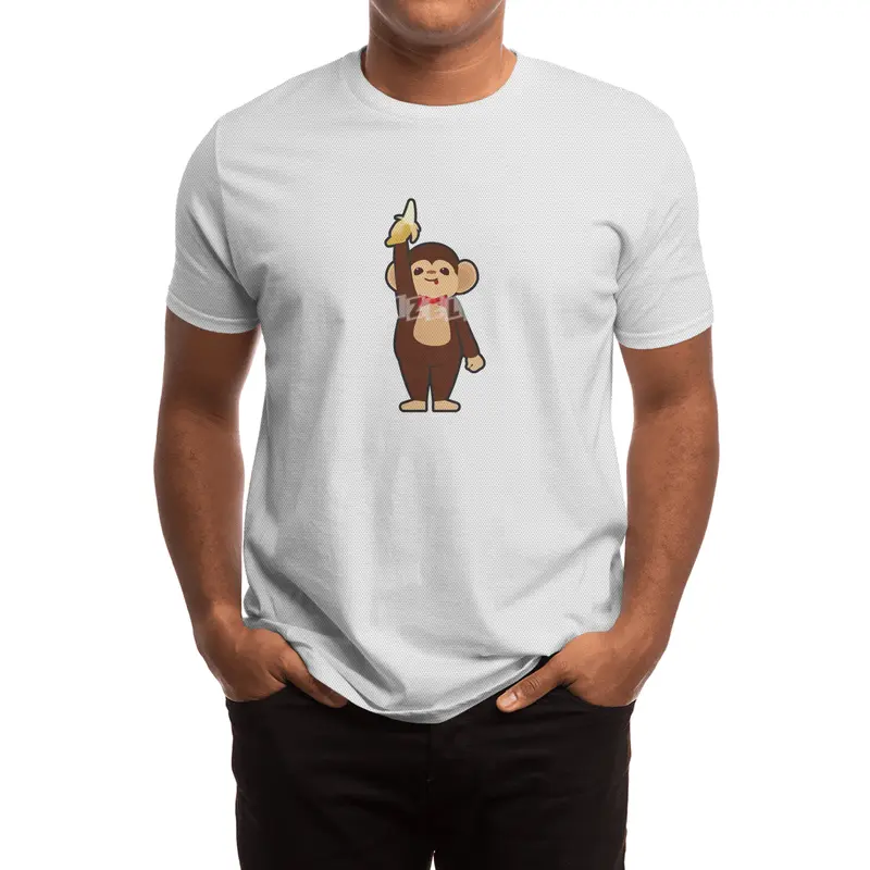 Monkey with Banana Spor T-Shirt