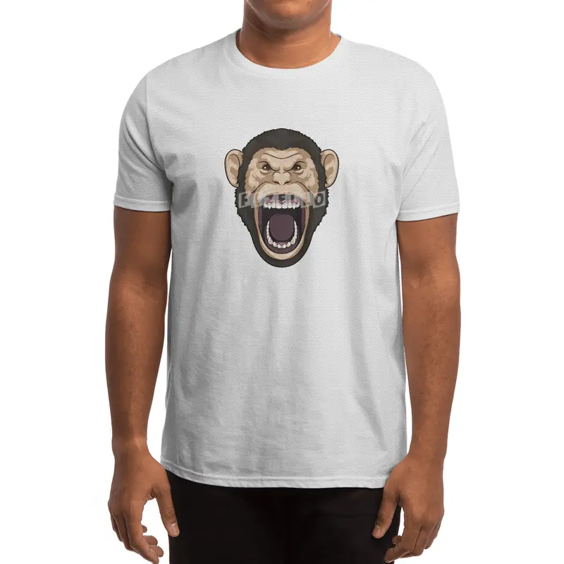 Monkey with black Hairs Spor T-Shirt