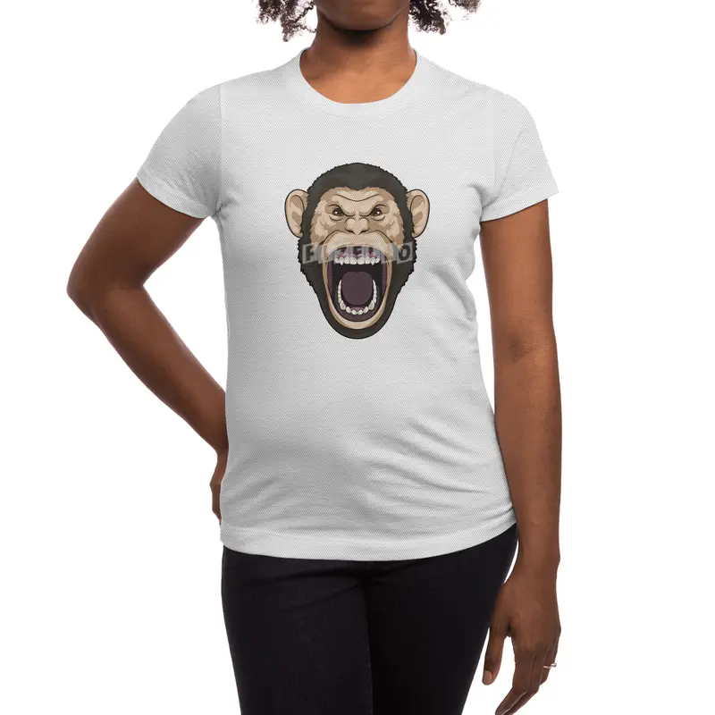 Monkey with black Hairs Spor T-Shirt