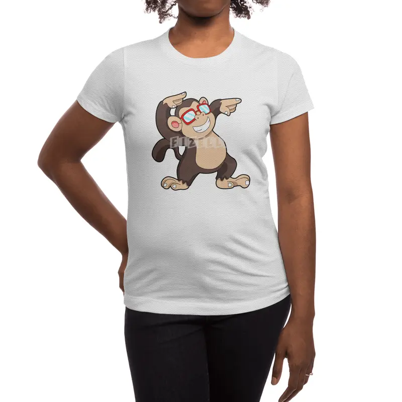 Monkey with Sunglasses Spor T-Shirt