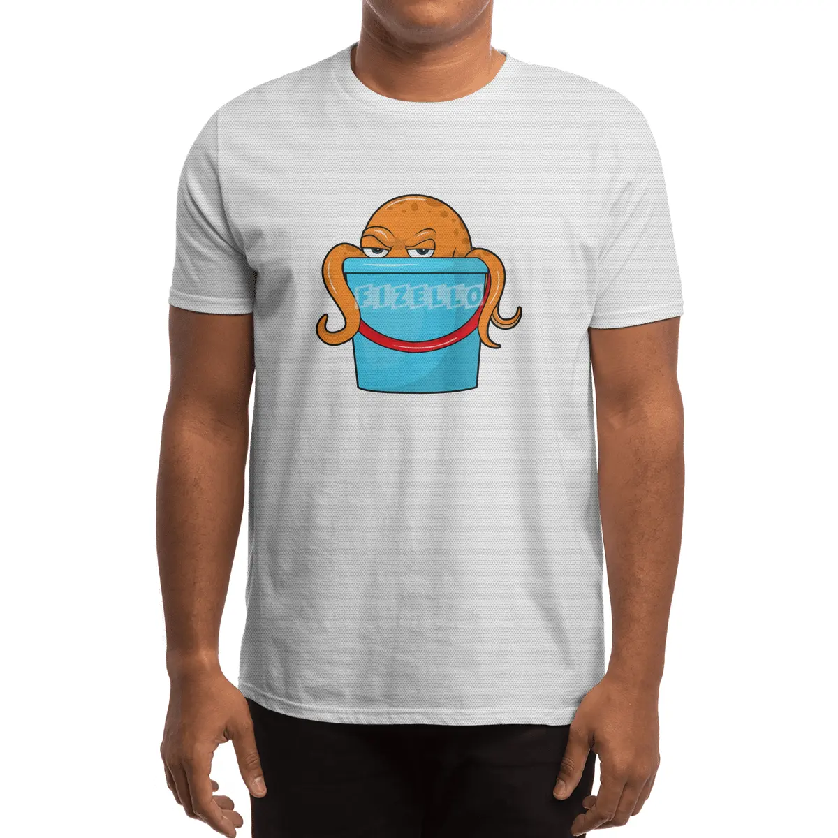 Octopus with Bucket Spor T-Shirt