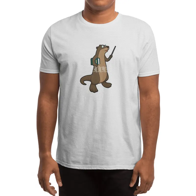 Otter as Teacher with Book & Pointer Spor T-Shirt