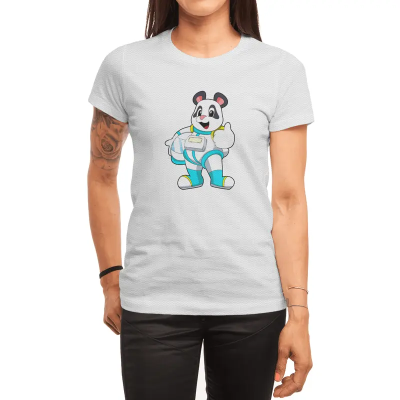 Panda as Astronaut with Costume Spor T-Shirt