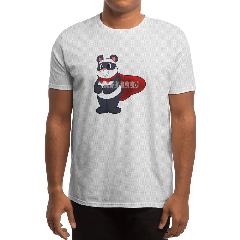 Panda as Hero with Mask & Cape Spor T-Shirt