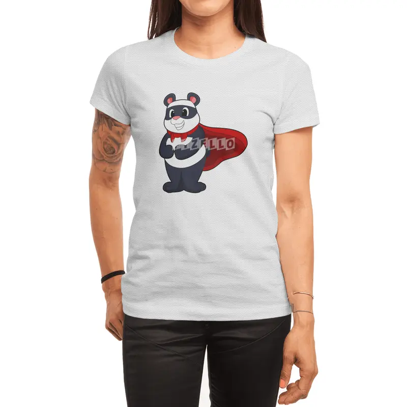 Panda as Hero with Mask & Cape Spor T-Shirt