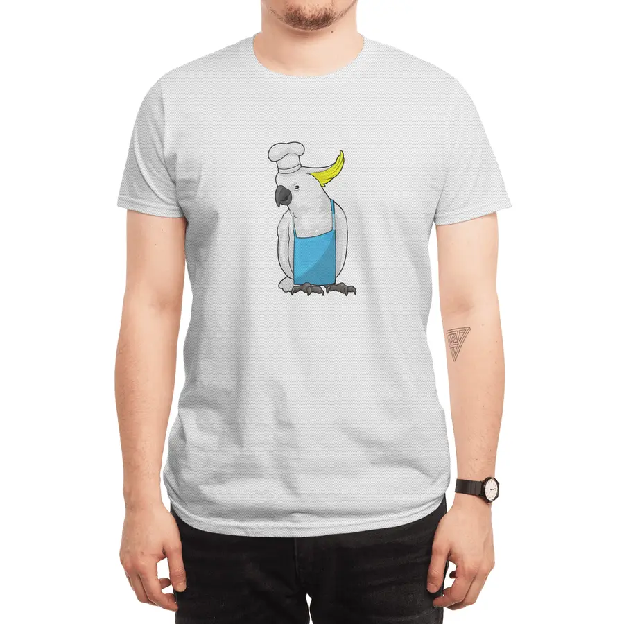 Parrot as Chef with Cooking hat Spor T-Shirt