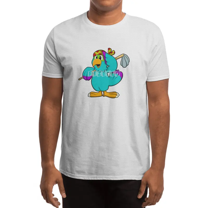 Parrot as Cleaner with Mop Spor T-Shirt