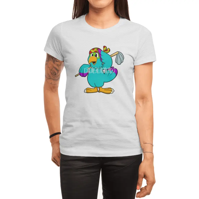 Parrot as Cleaner with Mop Spor T-Shirt