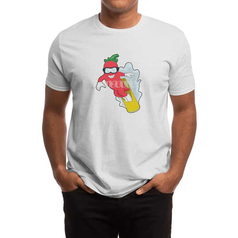 Pepper at Snowboarding with Snowboard Spor T-Shirt