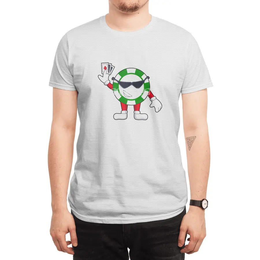 Poker chip with Poker cards Spor T-Shirt