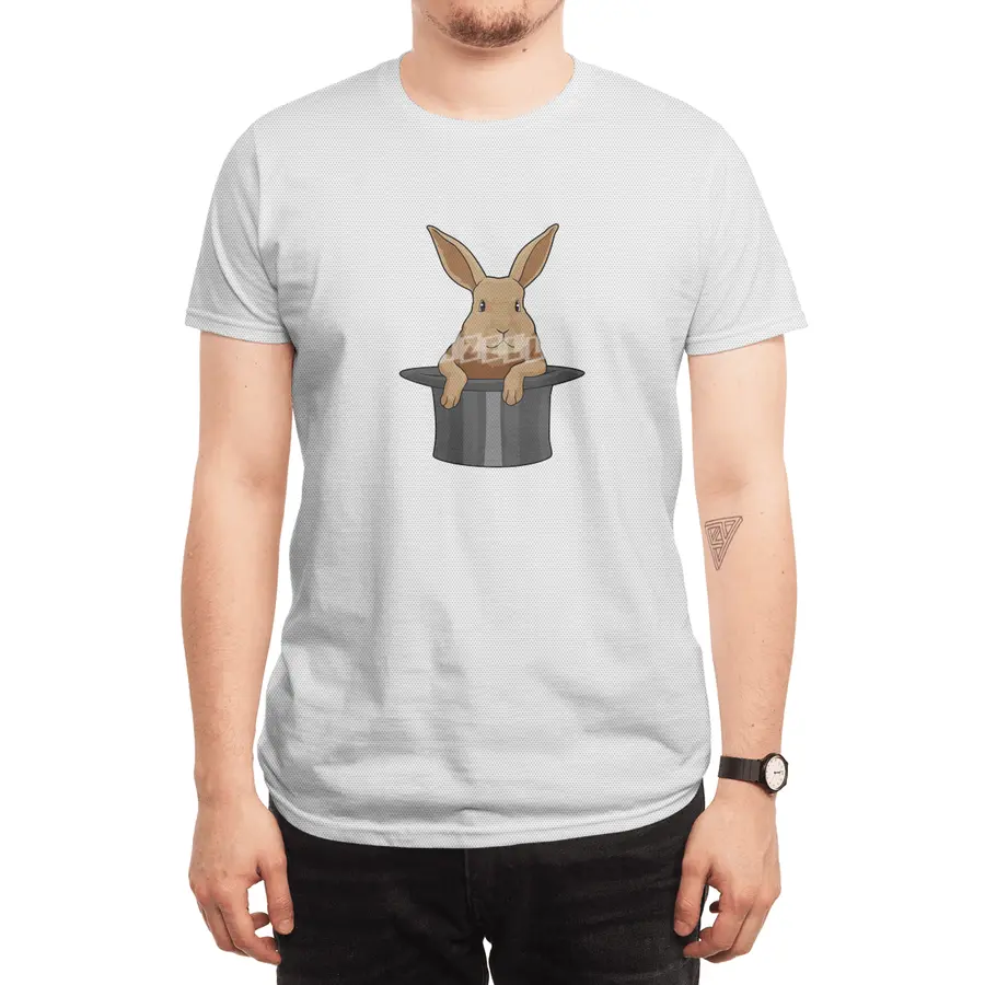 Rabbit Magician Magic hat Spor T-Shirt