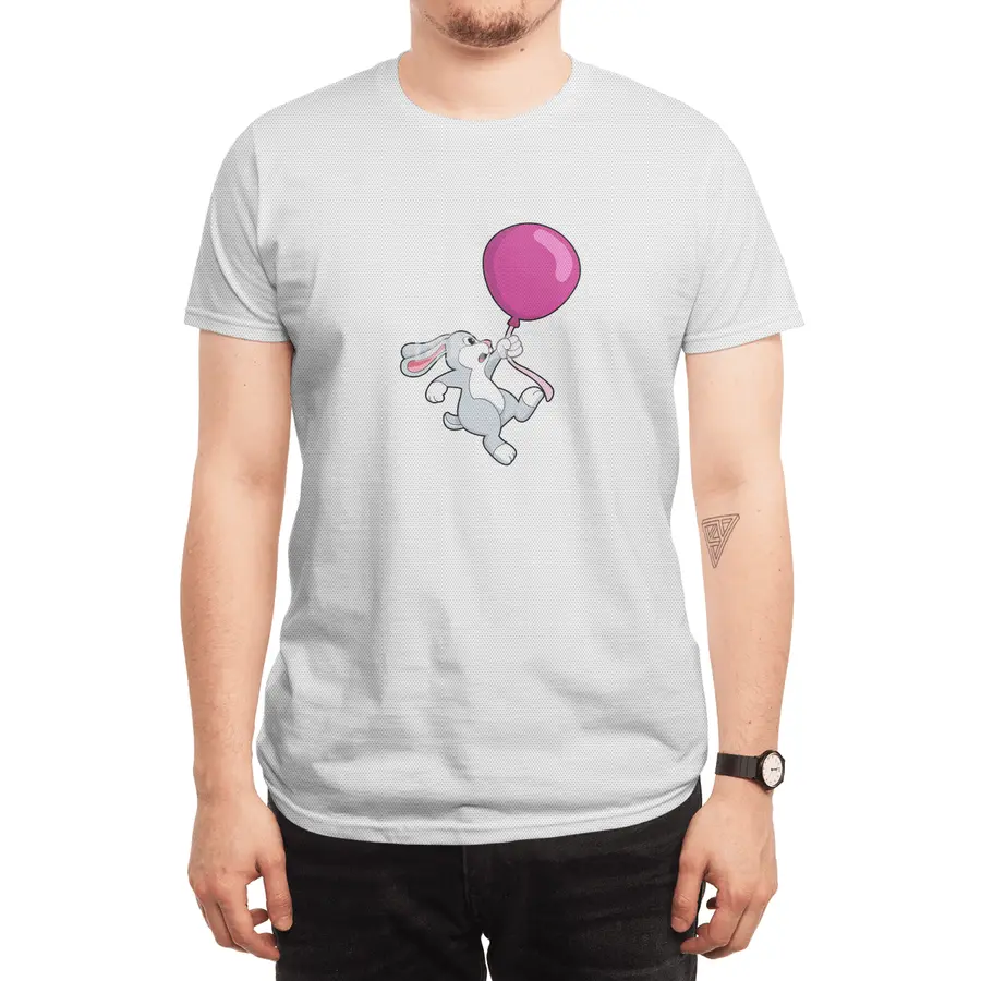 Rabbit with Balloon Spor T-Shirt