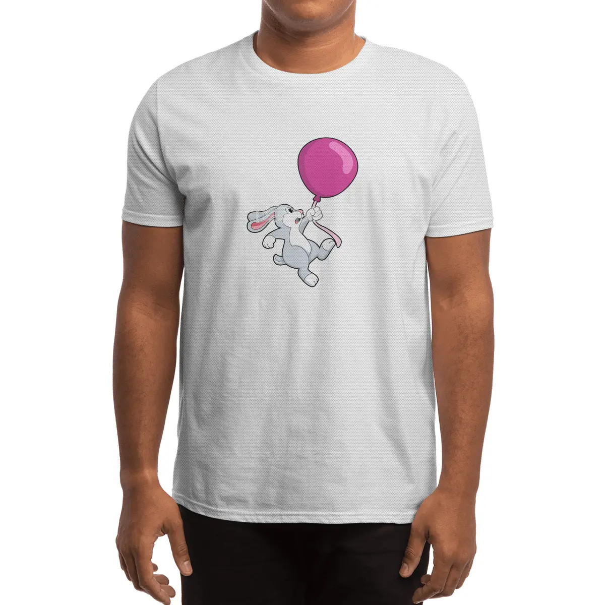 Rabbit with Balloon Spor T-Shirt