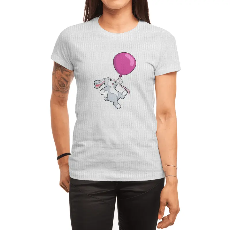 Rabbit with Balloon Spor T-Shirt