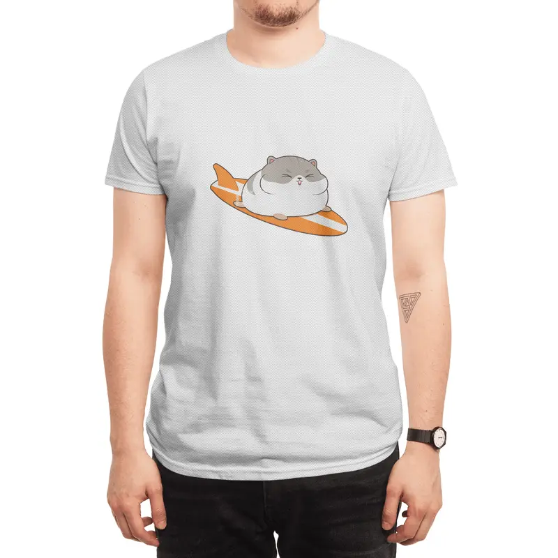 Hamster as Surfer with Surfboard Spor T-Shirt
