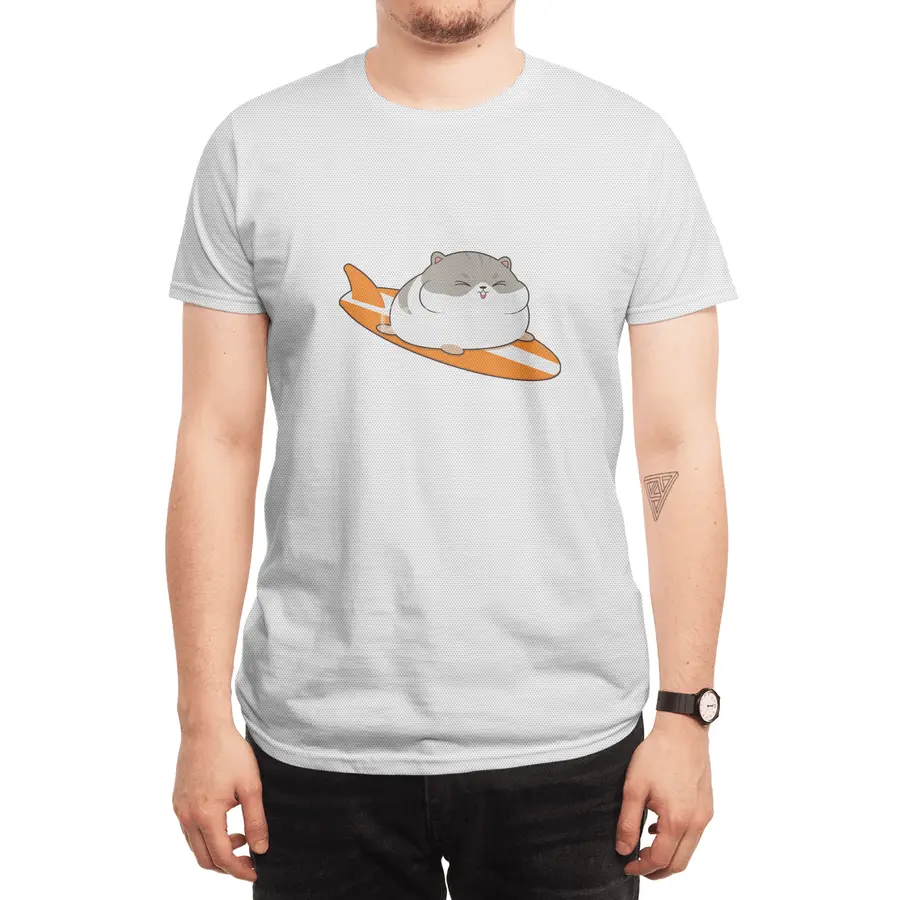 Hamster as Surfer with Surfboard Spor T-Shirt