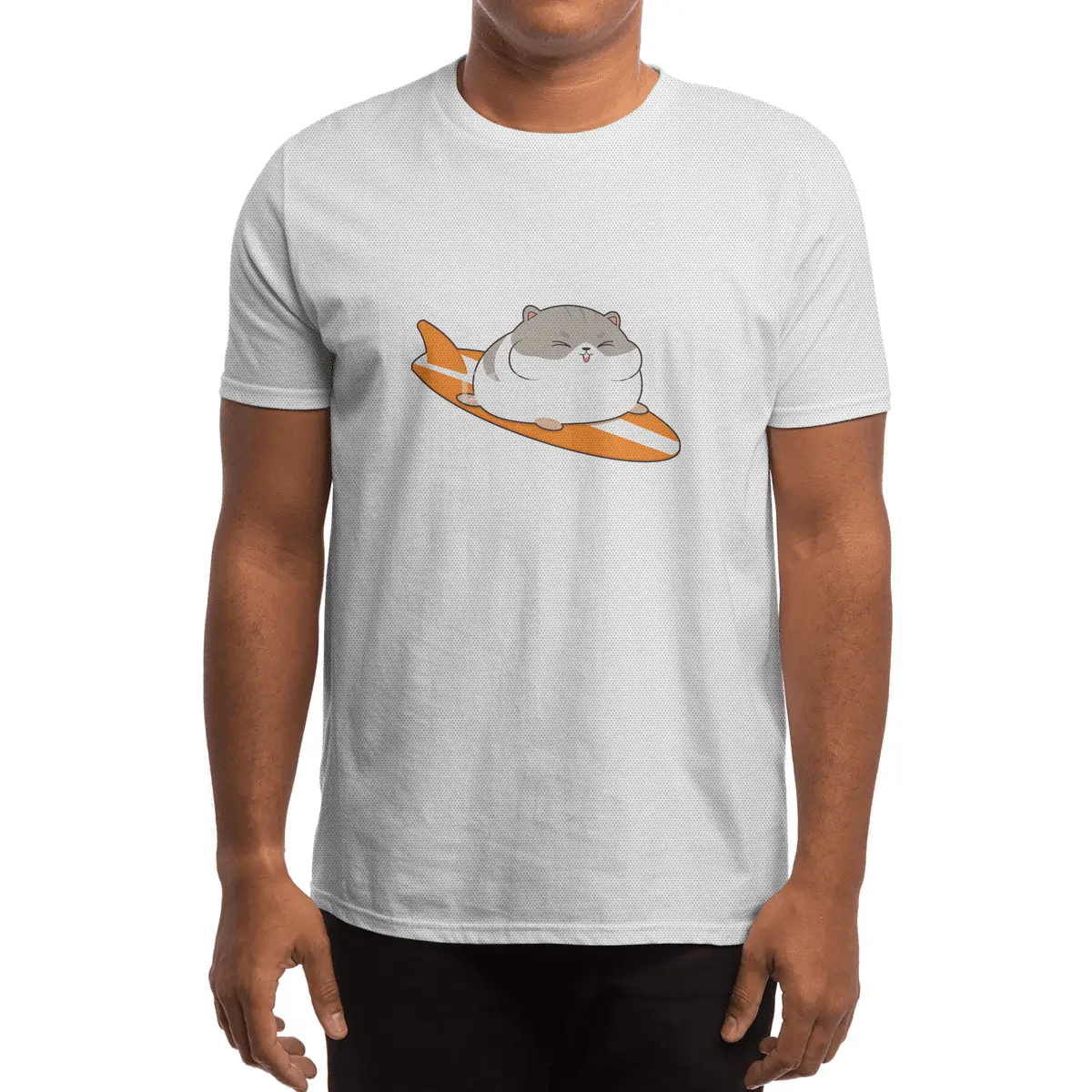 Hamster as Surfer with Surfboard Spor T-Shirt