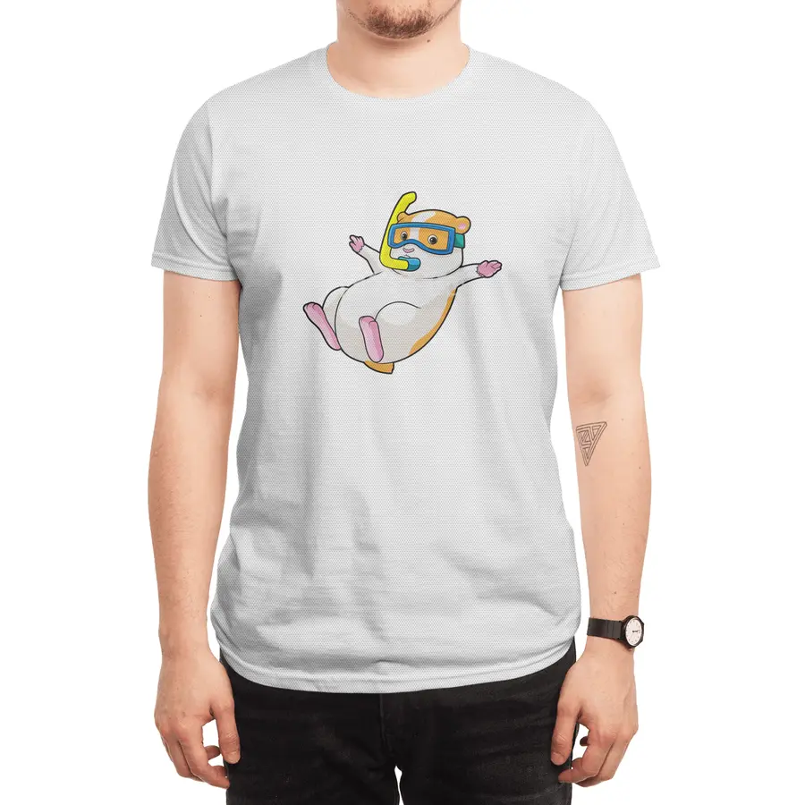 Hamster at Diving with Swimming goggles Spor T-Shirt