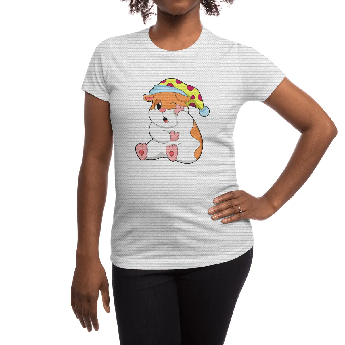 Hamster at Sleeping with Sleepyhead Spor T-Shirt