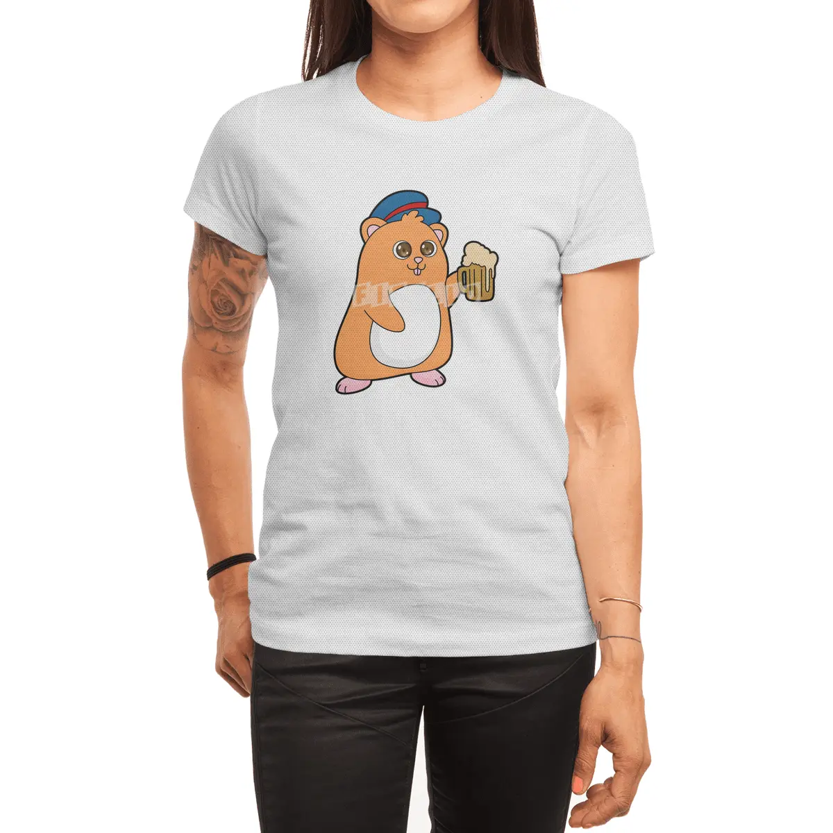 Hamster with Beer Spor T-Shirt