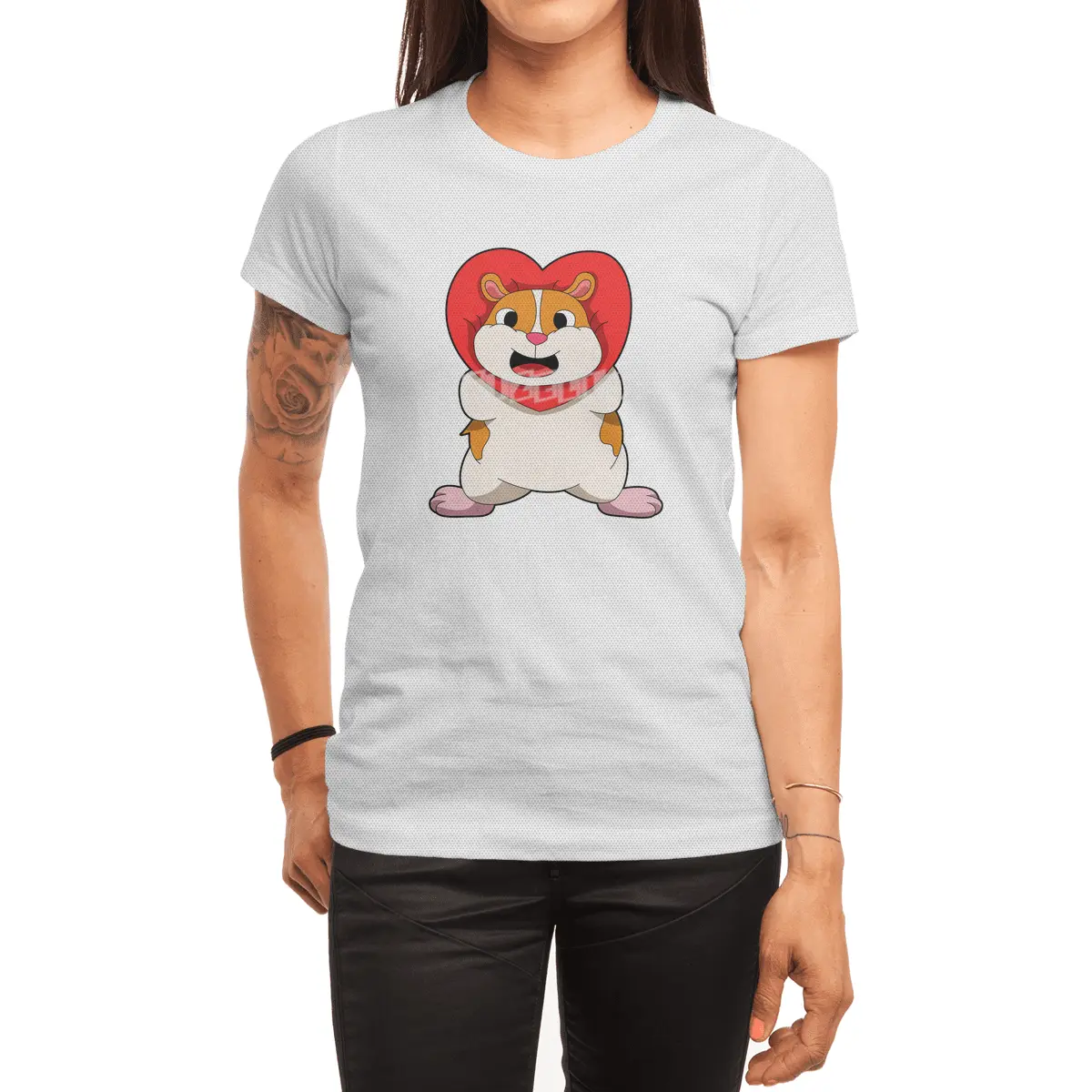 Hamster with Heart Spor T-Shirt