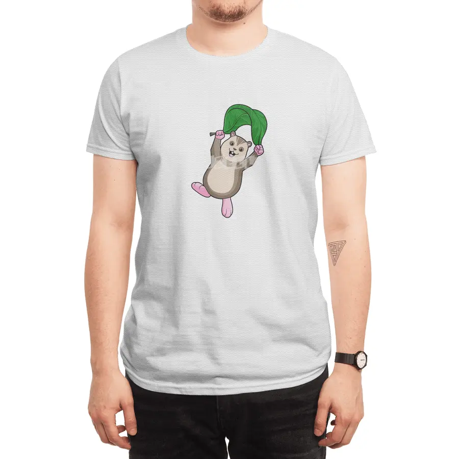 Hamster with Parachute Spor T-Shirt
