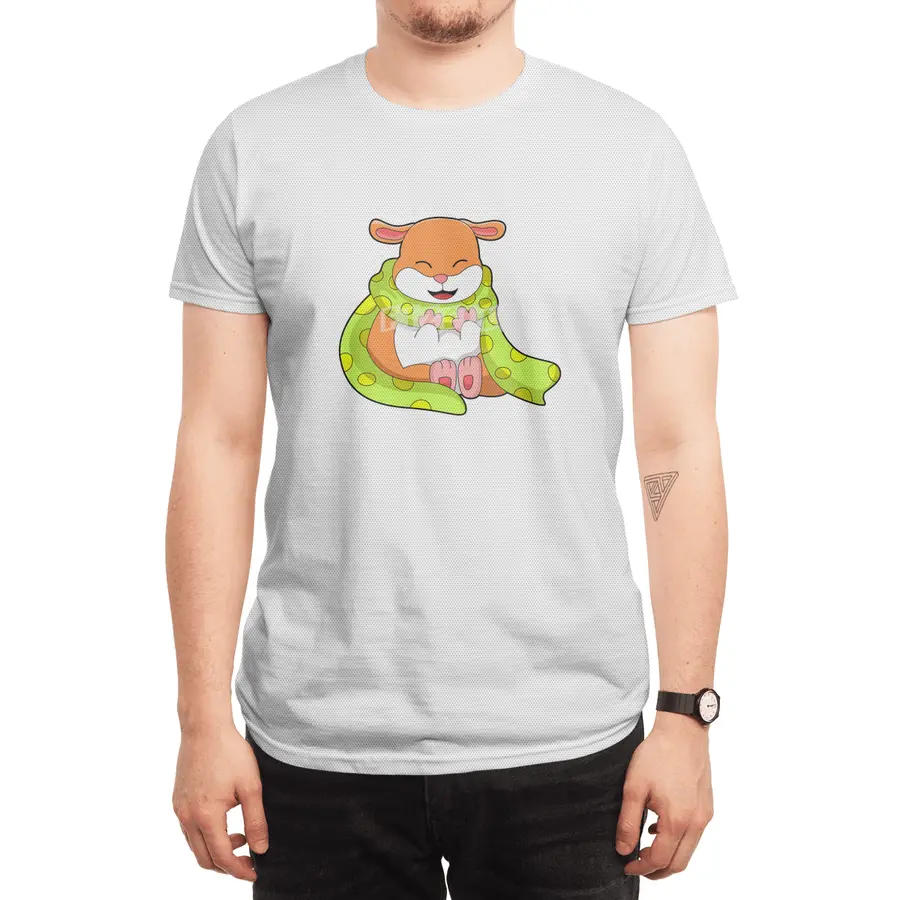 Hamster with Scarf Spor T-Shirt