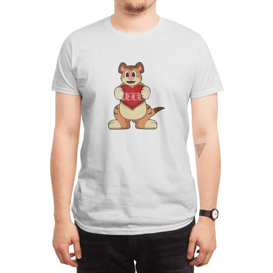 Meerkat with Heart Spor T-Shirt