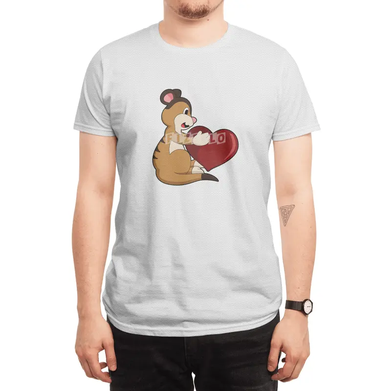 Meerkat with Heart Spor T-Shirt