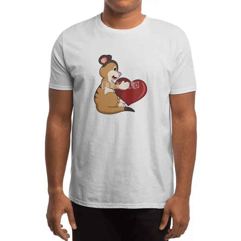 Meerkat with Heart Spor T-Shirt