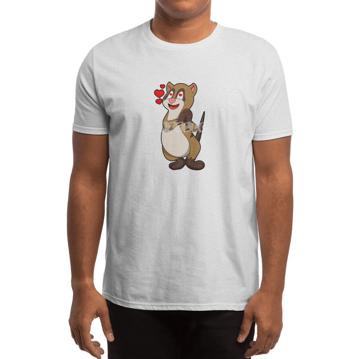Meerkat with Hearts Spor T-Shirt