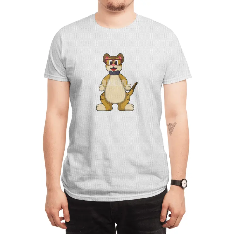Meerkat with Tie & Glasses Spor T-Shirt