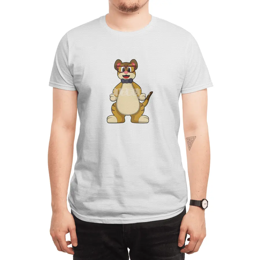 Meerkat with Tie & Glasses Spor T-Shirt