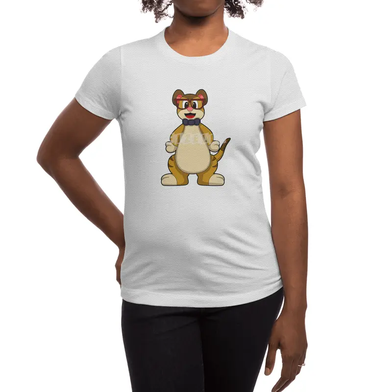Meerkat with Tie & Glasses Spor T-Shirt