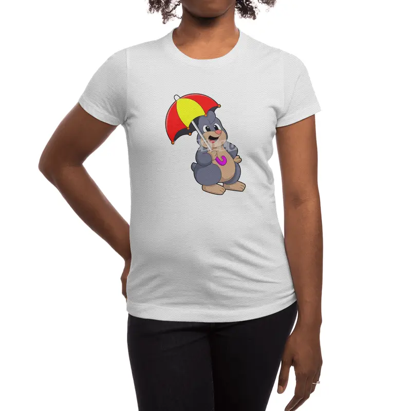 Mole with Umbrella Spor T-Shirt