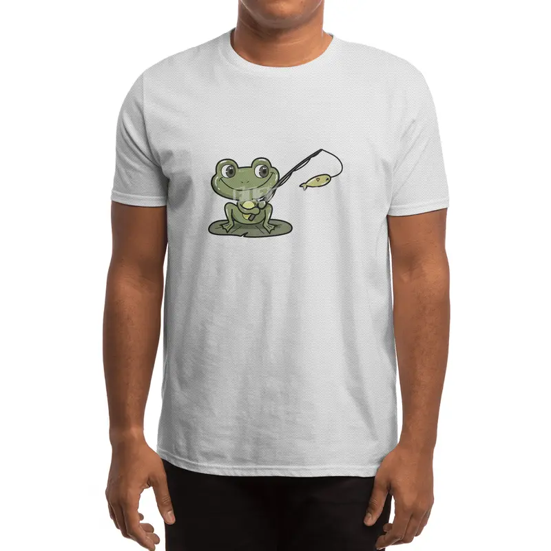 Frog at Fishing with Fishing rod Spor T-Shirt