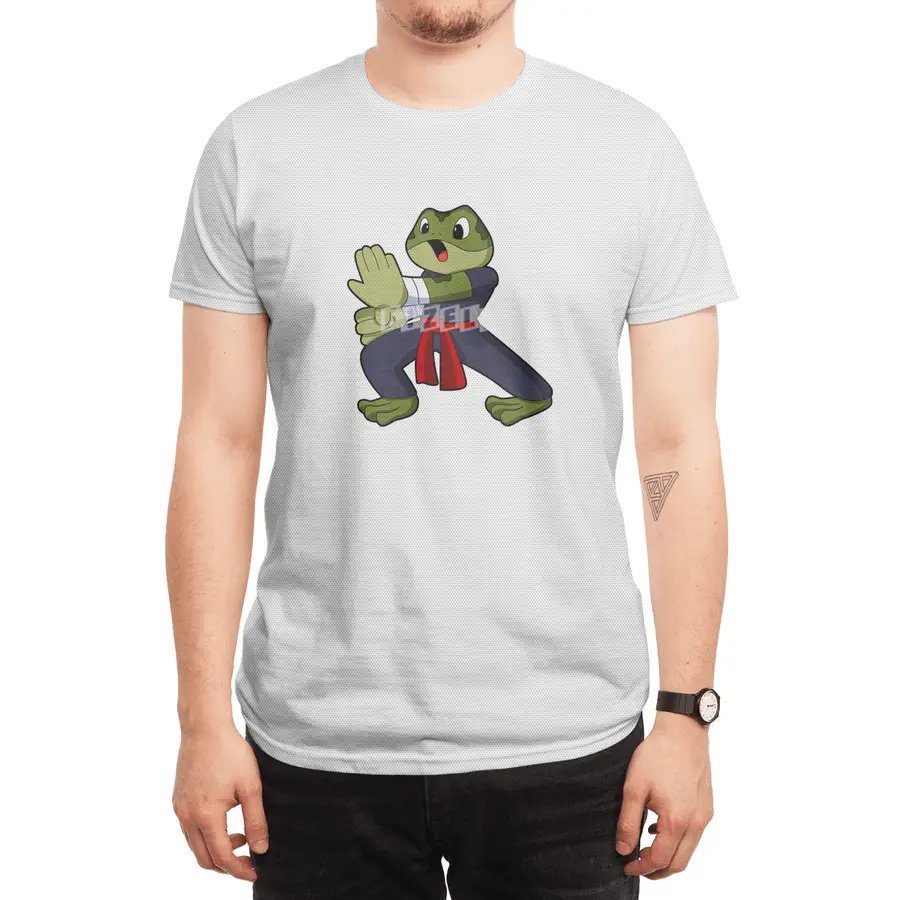 Frog at Martial arts Karate with Belt Spor T-Shirt