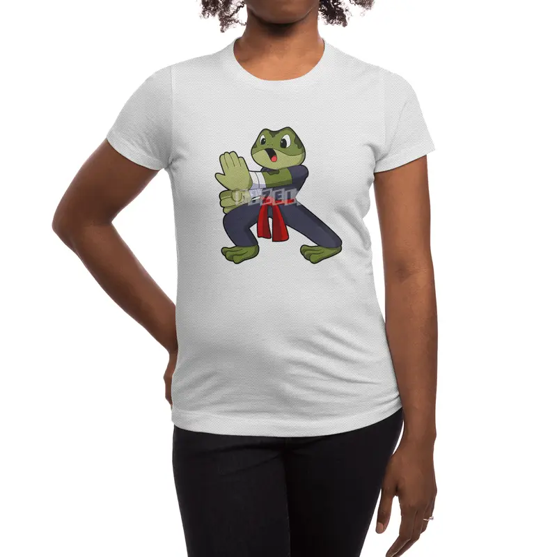 Frog at Martial arts Karate with Belt Spor T-Shirt