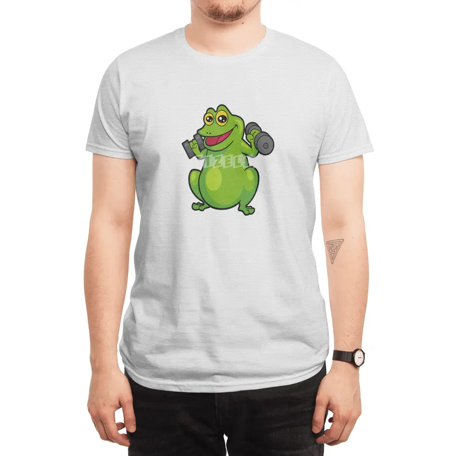 Frog at shoulder training with Dumbbells Spor T-Shirt